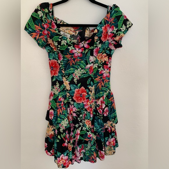 Byer  Too ! Vintage 90 s 100 cotton . Mini Dress. Size 5 Pre-owned.Perfect Dress - Picture 2 of 7